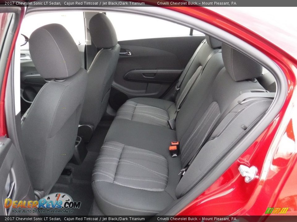 2017 Chevrolet Sonic LT Sedan Cajun Red Tintcoat / Jet Black/Dark Titanium Photo #18