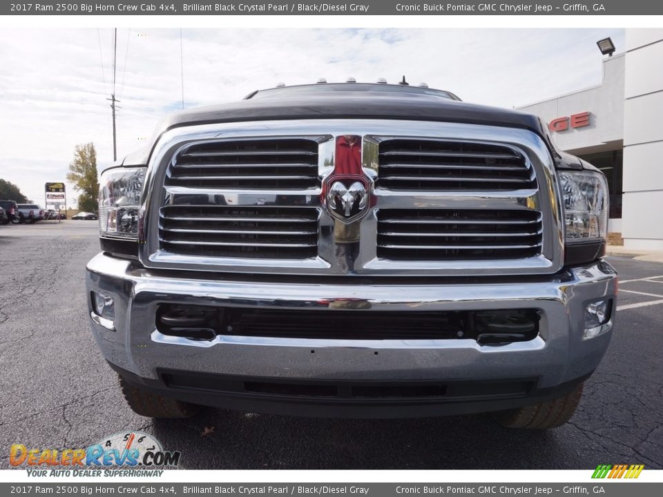 2017 Ram 2500 Big Horn Crew Cab 4x4 Brilliant Black Crystal Pearl / Black/Diesel Gray Photo #2