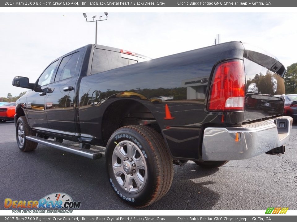 2017 Ram 2500 Big Horn Crew Cab 4x4 Brilliant Black Crystal Pearl / Black/Diesel Gray Photo #5
