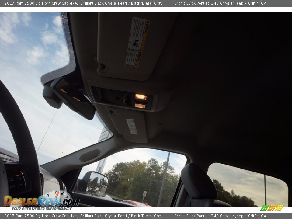 2017 Ram 2500 Big Horn Crew Cab 4x4 Brilliant Black Crystal Pearl / Black/Diesel Gray Photo #11