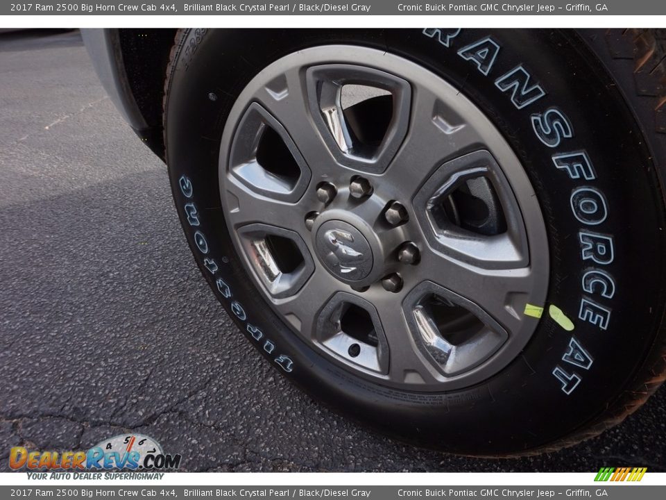 2017 Ram 2500 Big Horn Crew Cab 4x4 Brilliant Black Crystal Pearl / Black/Diesel Gray Photo #12