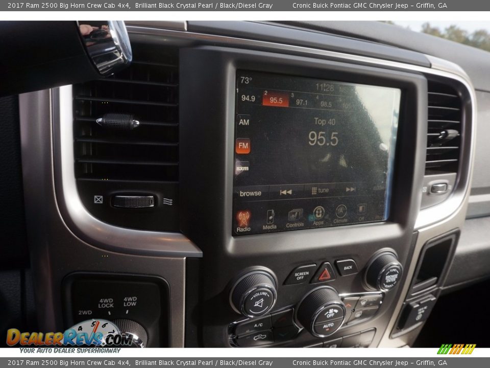 2017 Ram 2500 Big Horn Crew Cab 4x4 Brilliant Black Crystal Pearl / Black/Diesel Gray Photo #16