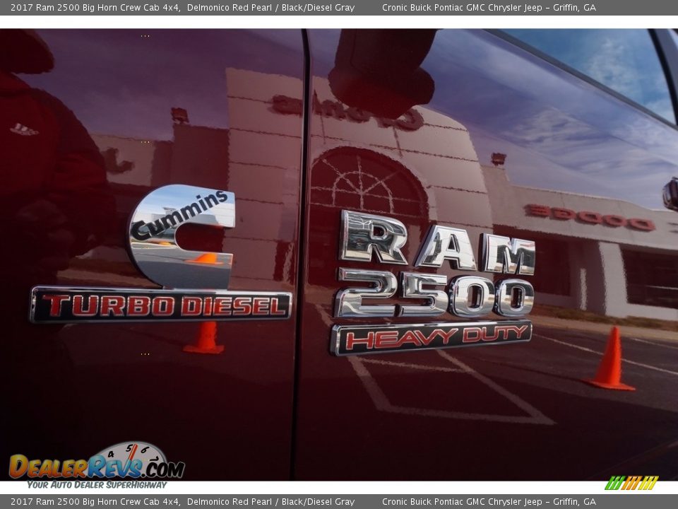 2017 Ram 2500 Big Horn Crew Cab 4x4 Delmonico Red Pearl / Black/Diesel Gray Photo #13