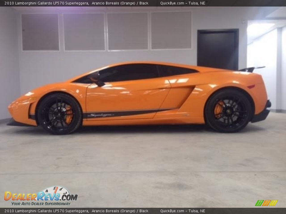 2010 Lamborghini Gallardo LP570 Superleggera Arancio Borealis (Orange) / Black Photo #2
