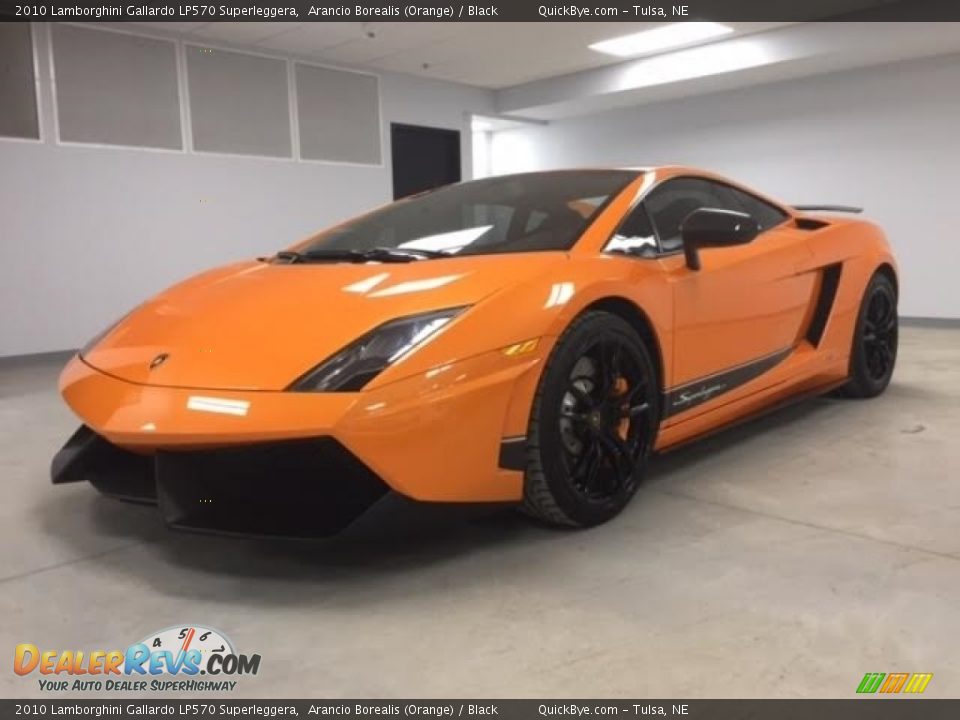 2010 Lamborghini Gallardo LP570 Superleggera Arancio Borealis (Orange) / Black Photo #4