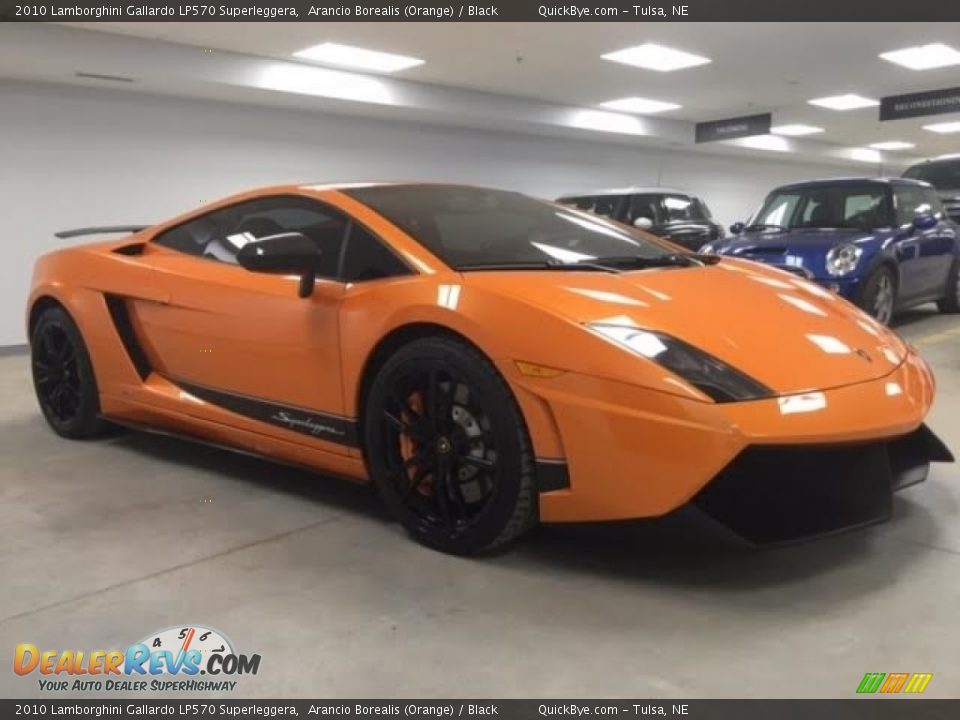 2010 Lamborghini Gallardo LP570 Superleggera Arancio Borealis (Orange) / Black Photo #5