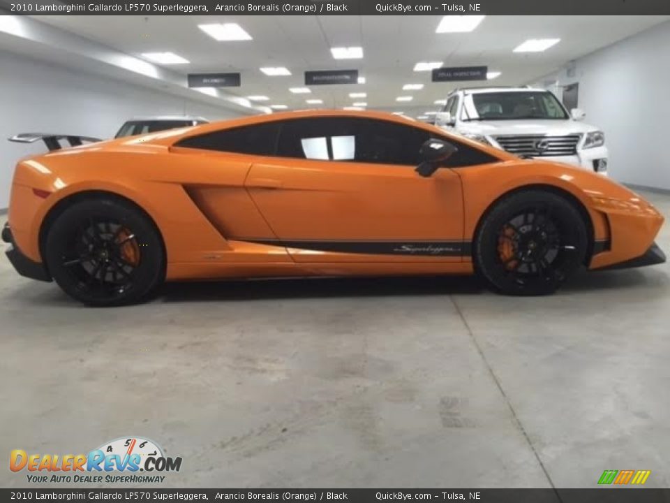 2010 Lamborghini Gallardo LP570 Superleggera Arancio Borealis (Orange) / Black Photo #6