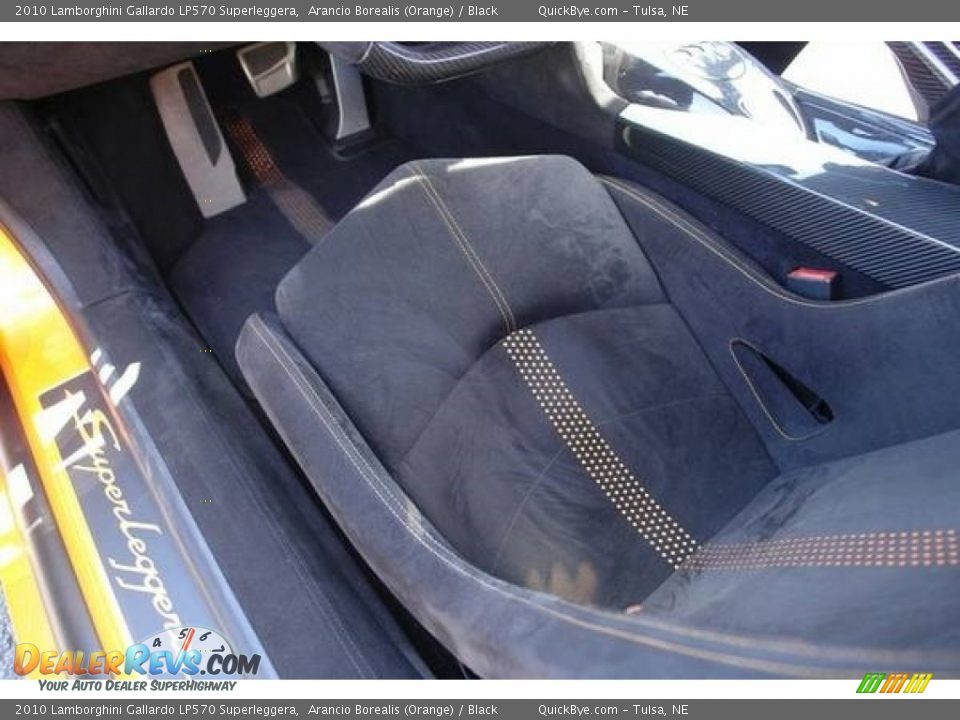 2010 Lamborghini Gallardo LP570 Superleggera Arancio Borealis (Orange) / Black Photo #13