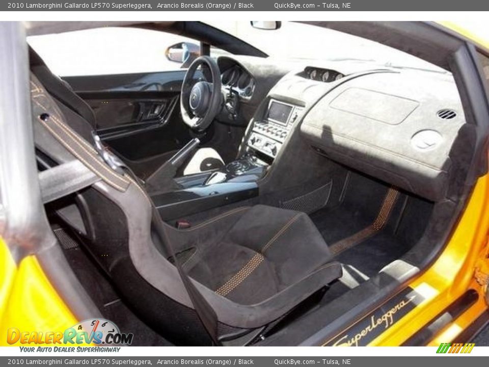 2010 Lamborghini Gallardo LP570 Superleggera Arancio Borealis (Orange) / Black Photo #14