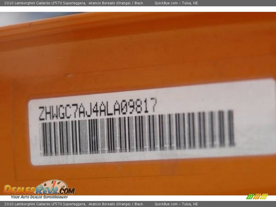 2010 Lamborghini Gallardo LP570 Superleggera Arancio Borealis (Orange) / Black Photo #19