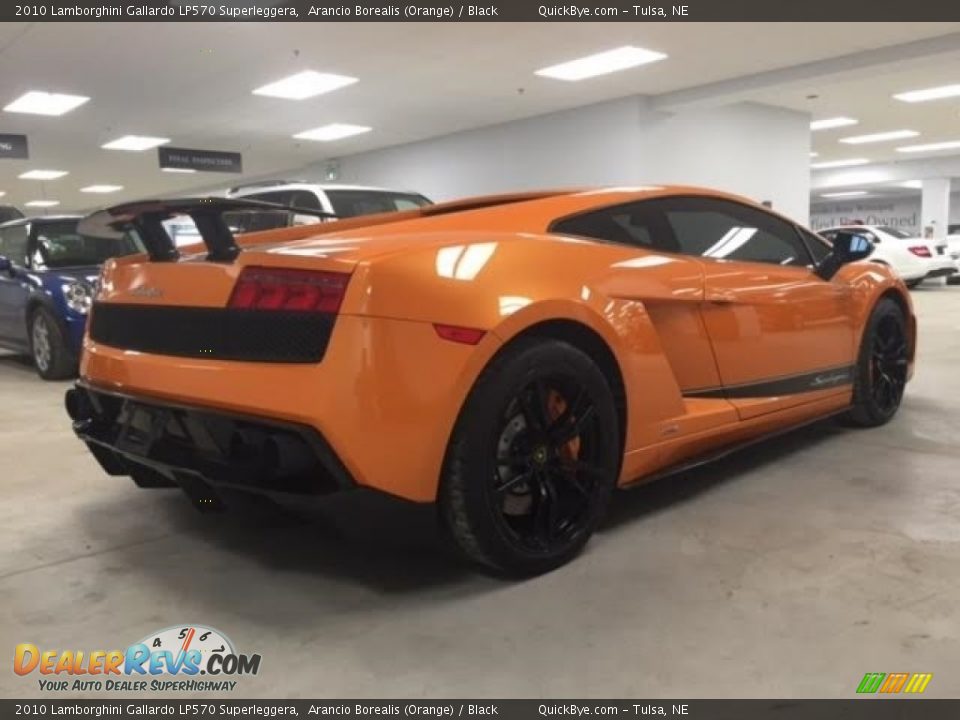 2010 Lamborghini Gallardo LP570 Superleggera Arancio Borealis (Orange) / Black Photo #20