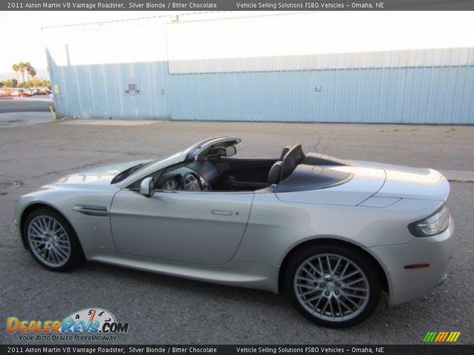 2011 Aston Martin V8 Vantage Roadster Silver Blonde / Bitter Chocolate Photo #1