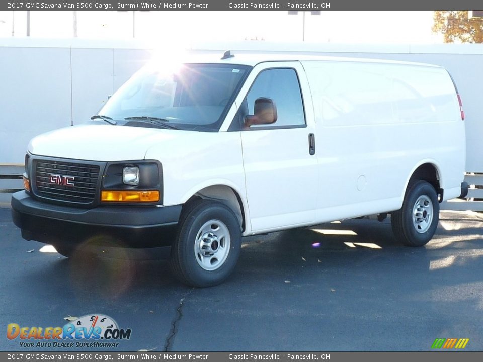 2017 GMC Savana Van 3500 Cargo Summit White / Medium Pewter Photo #1