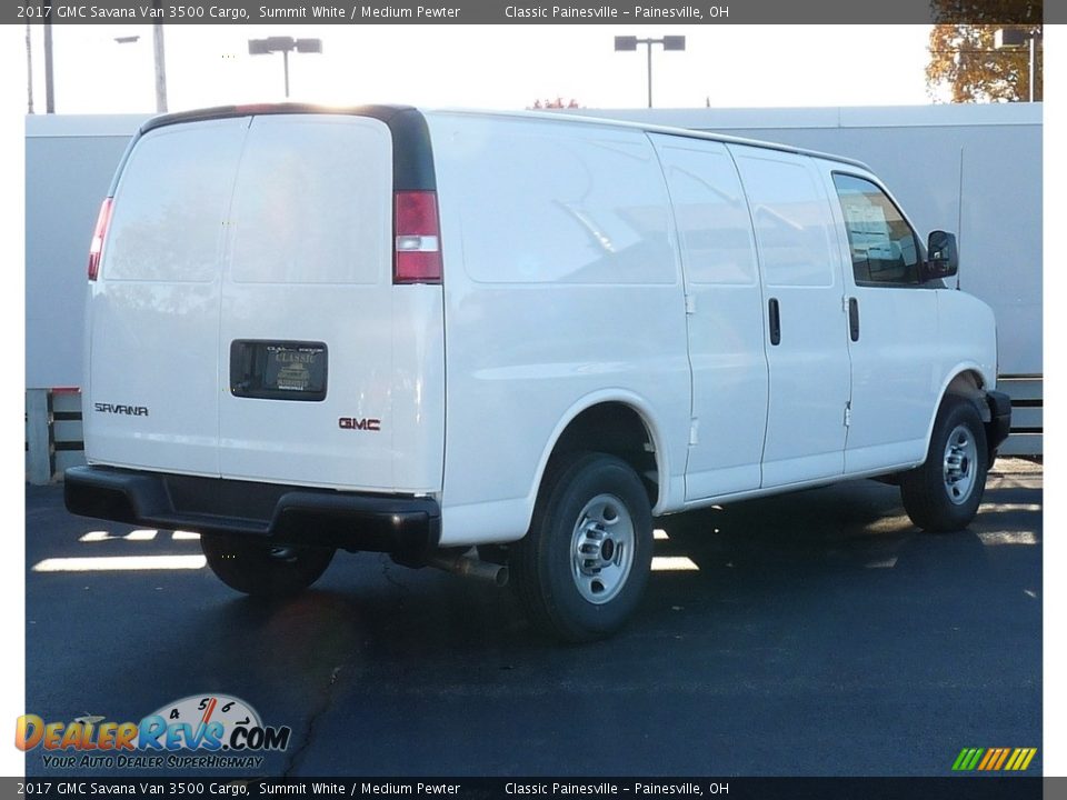 2017 GMC Savana Van 3500 Cargo Summit White / Medium Pewter Photo #3