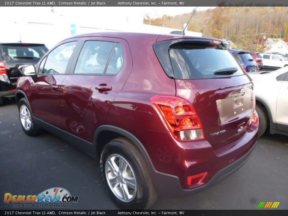 2017 Chevrolet Trax LS AWD Crimson Metallic / Jet Black Photo #4
