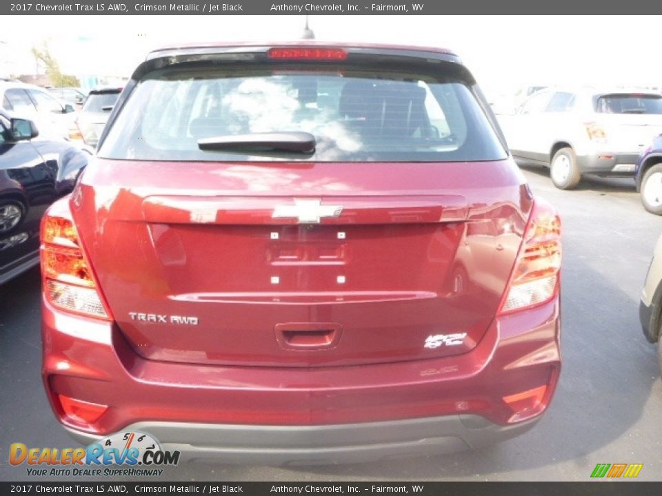 2017 Chevrolet Trax LS AWD Crimson Metallic / Jet Black Photo #5