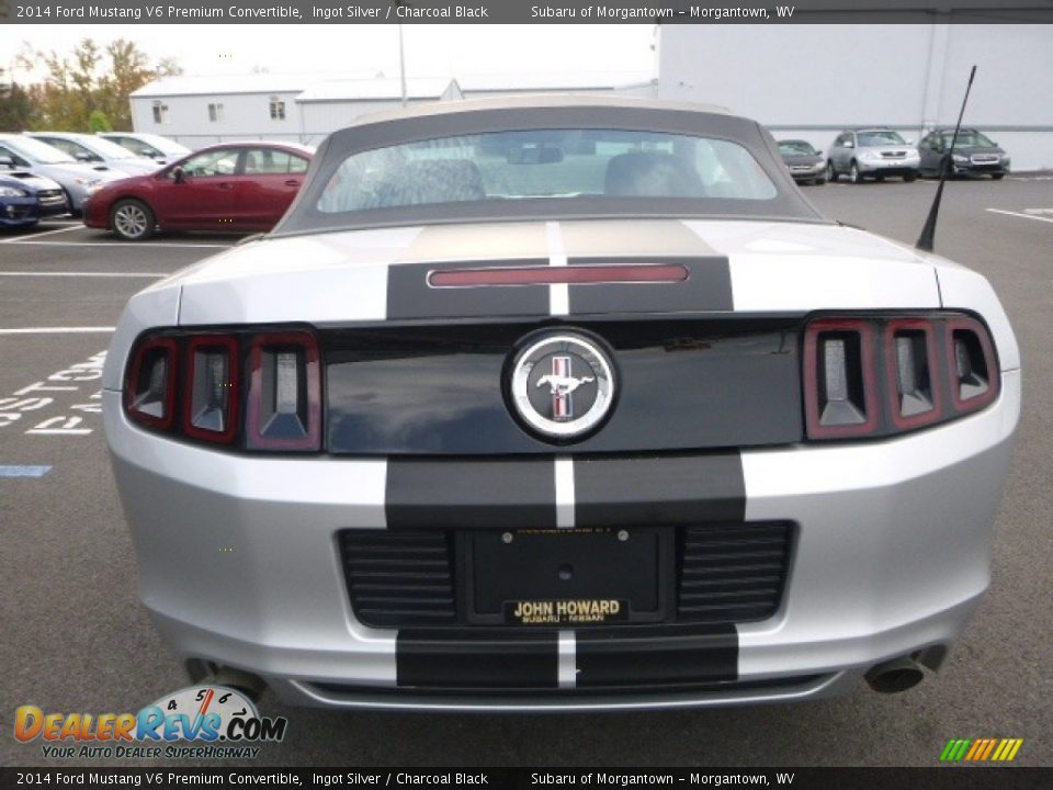 2014 Ford Mustang V6 Premium Convertible Ingot Silver / Charcoal Black Photo #8
