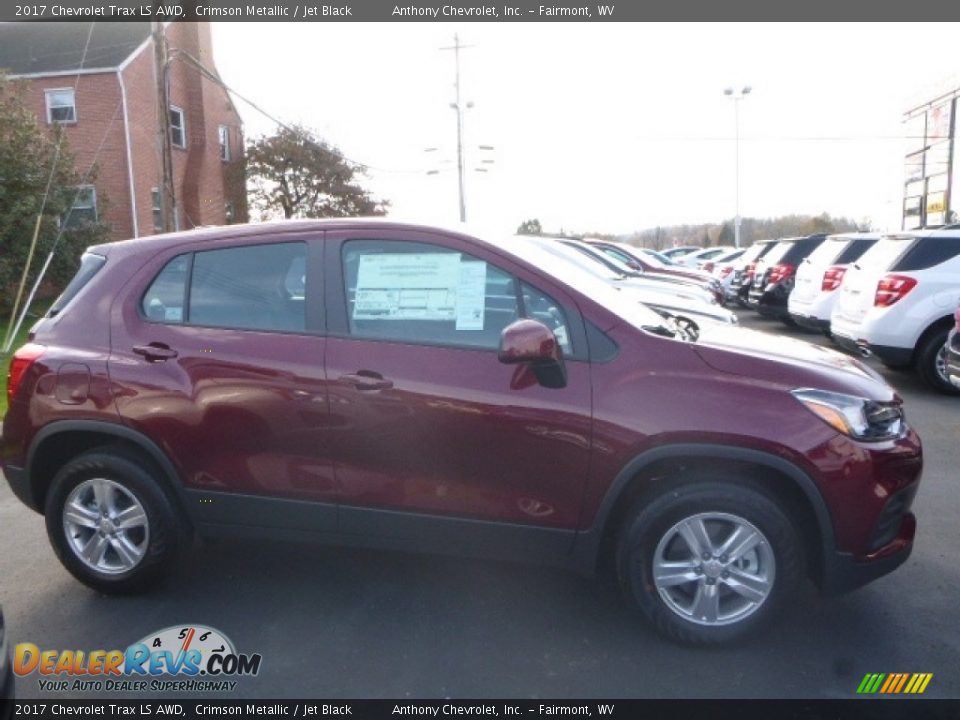 2017 Chevrolet Trax LS AWD Crimson Metallic / Jet Black Photo #7