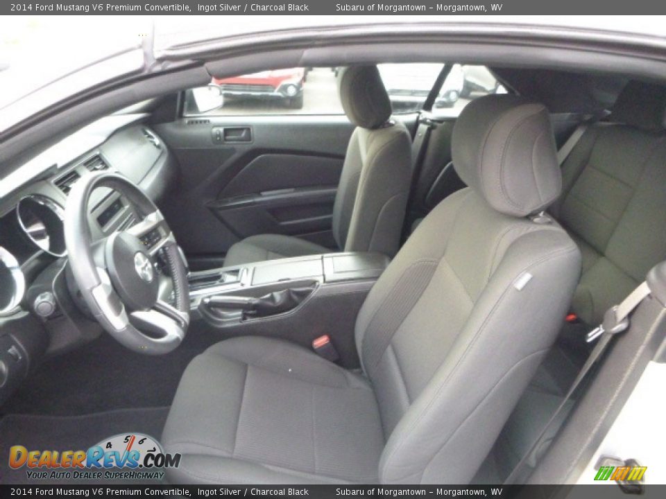2014 Ford Mustang V6 Premium Convertible Ingot Silver / Charcoal Black Photo #13