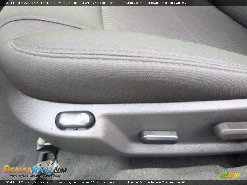 2014 Ford Mustang V6 Premium Convertible Ingot Silver / Charcoal Black Photo #14