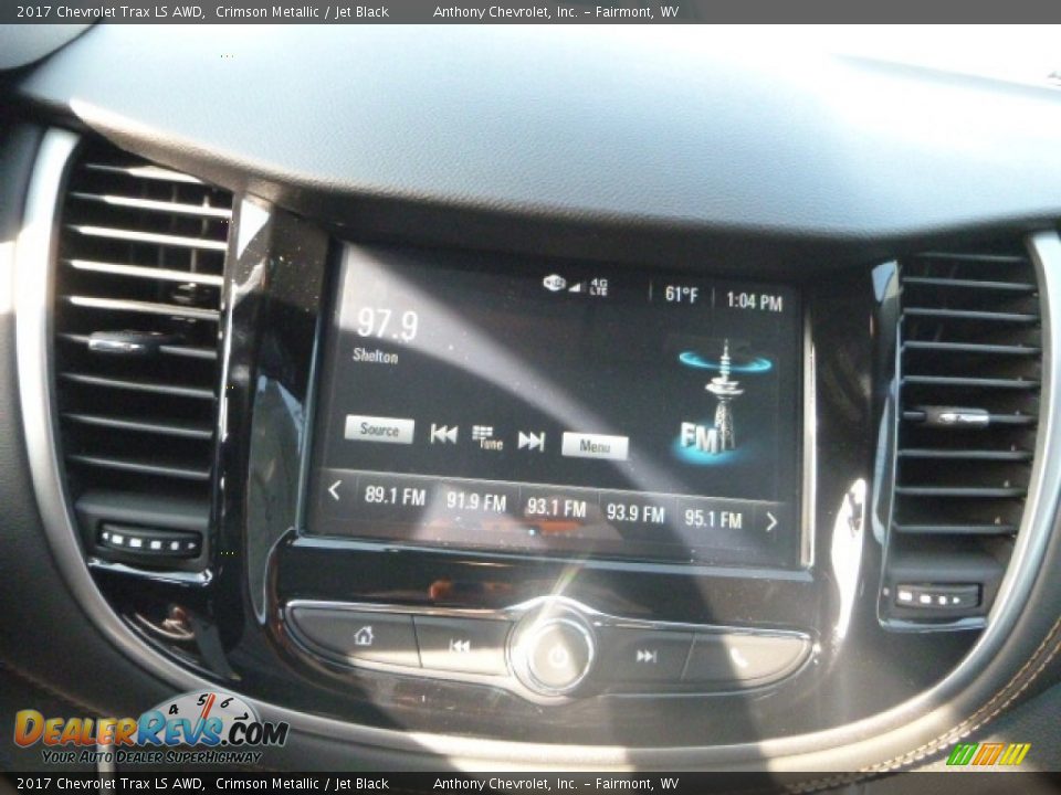 2017 Chevrolet Trax LS AWD Crimson Metallic / Jet Black Photo #13