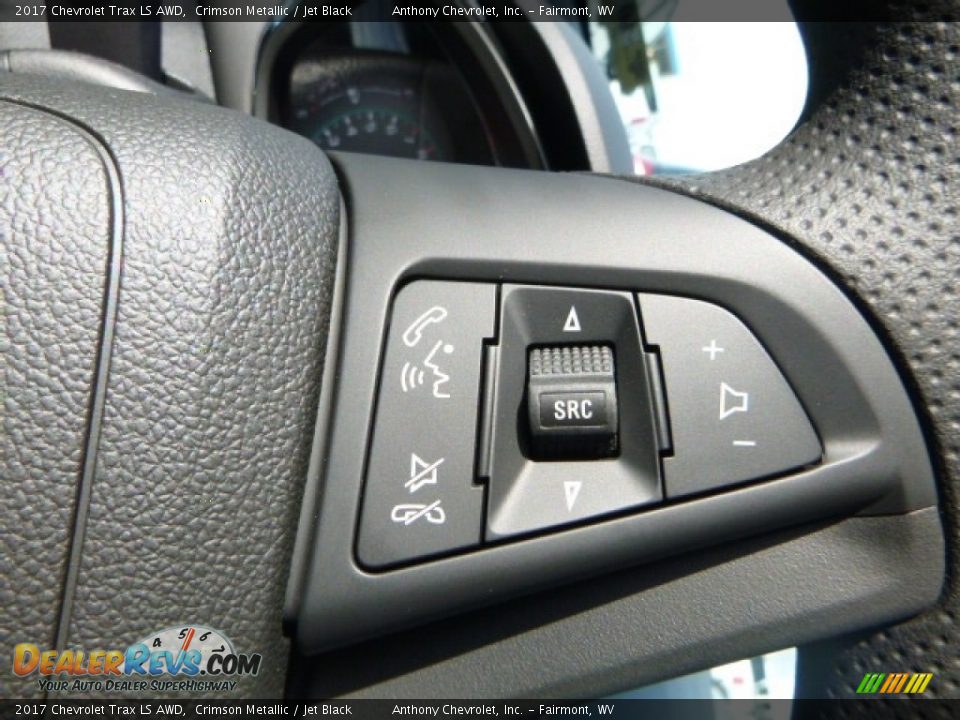 2017 Chevrolet Trax LS AWD Crimson Metallic / Jet Black Photo #17