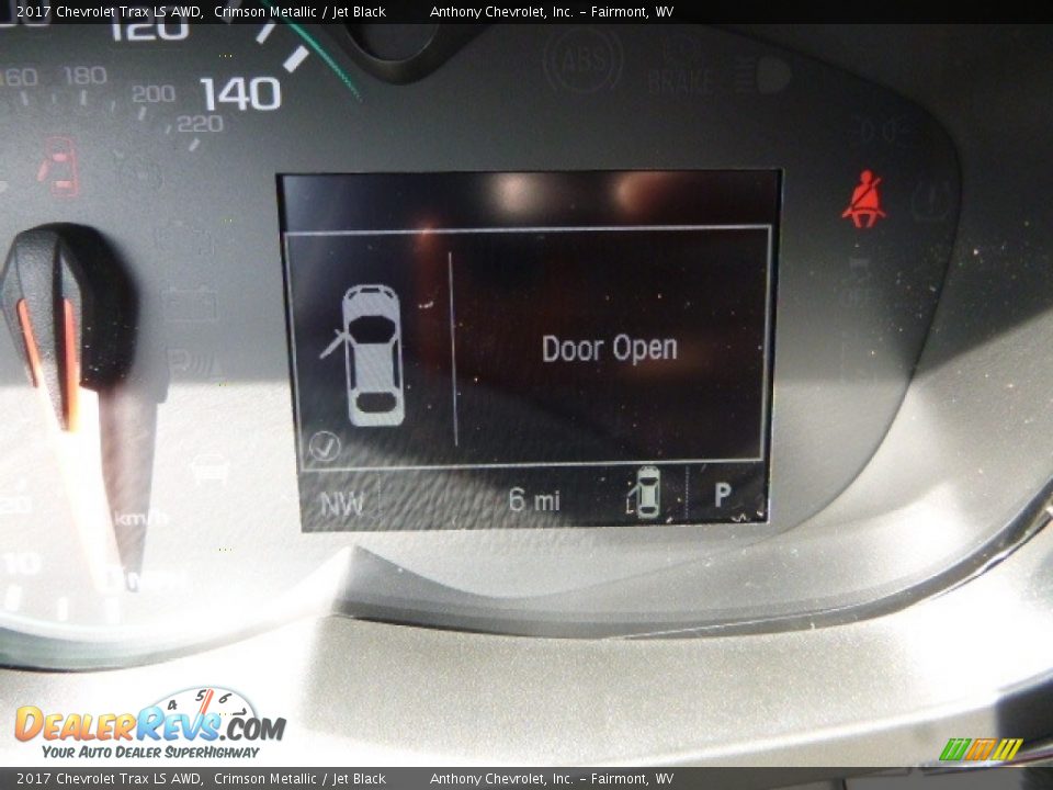 2017 Chevrolet Trax LS AWD Crimson Metallic / Jet Black Photo #18