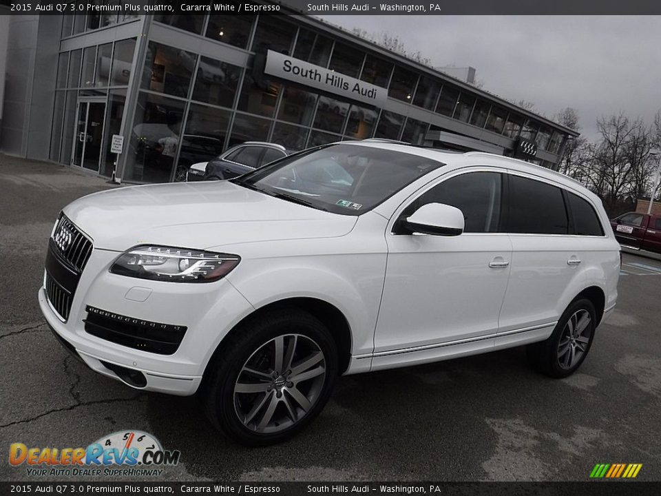2015 Audi Q7 3.0 Premium Plus quattro Cararra White / Espresso Photo #1