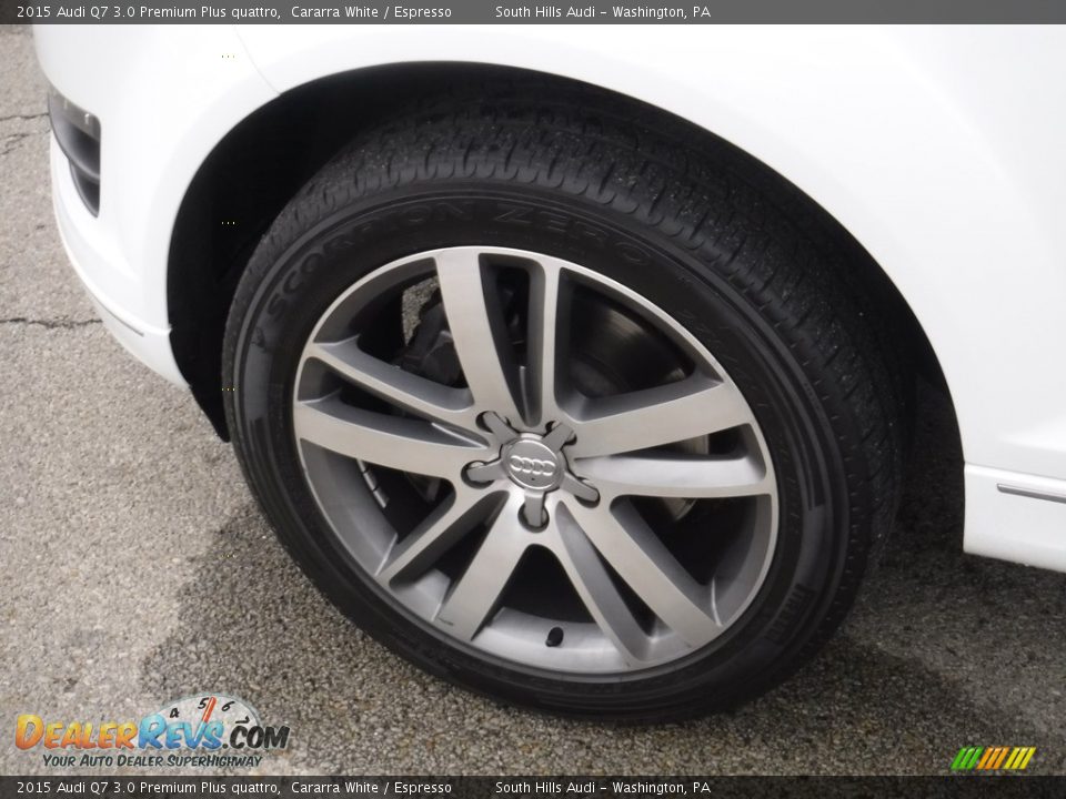 2015 Audi Q7 3.0 Premium Plus quattro Cararra White / Espresso Photo #5