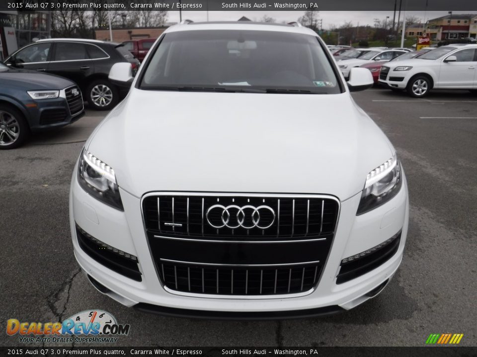 2015 Audi Q7 3.0 Premium Plus quattro Cararra White / Espresso Photo #6