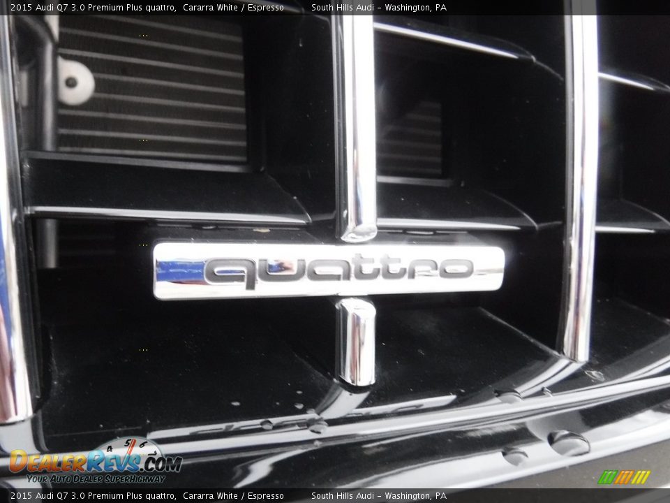 2015 Audi Q7 3.0 Premium Plus quattro Cararra White / Espresso Photo #7