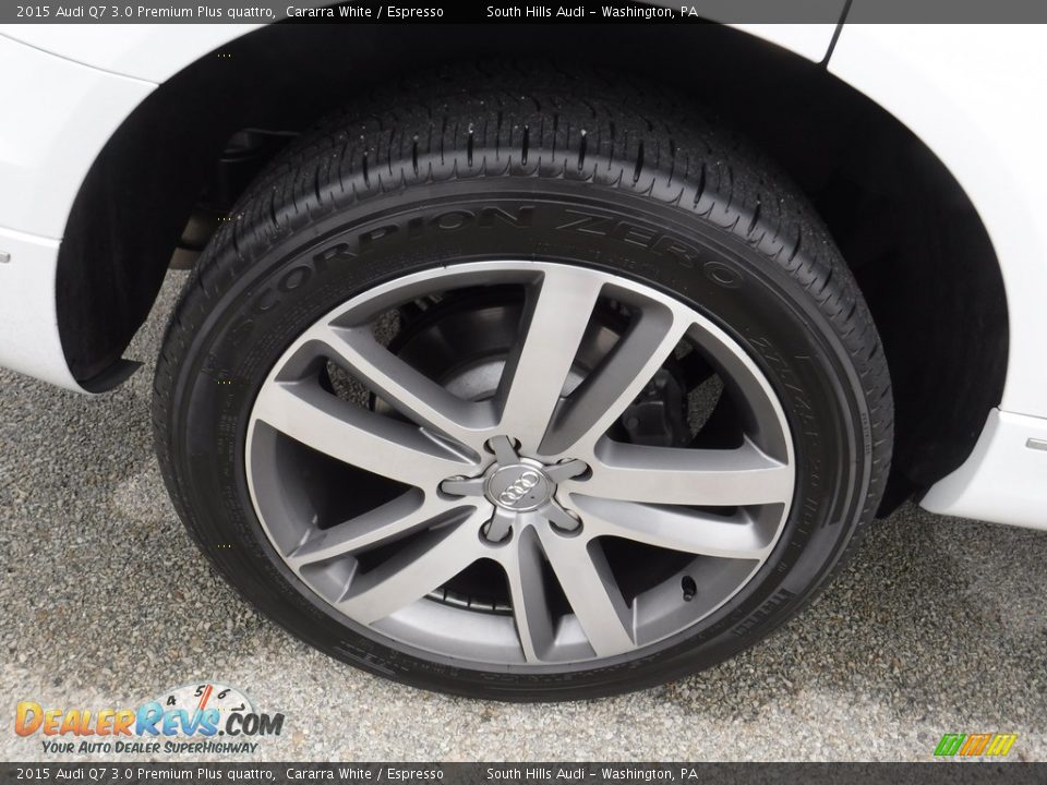 2015 Audi Q7 3.0 Premium Plus quattro Cararra White / Espresso Photo #11