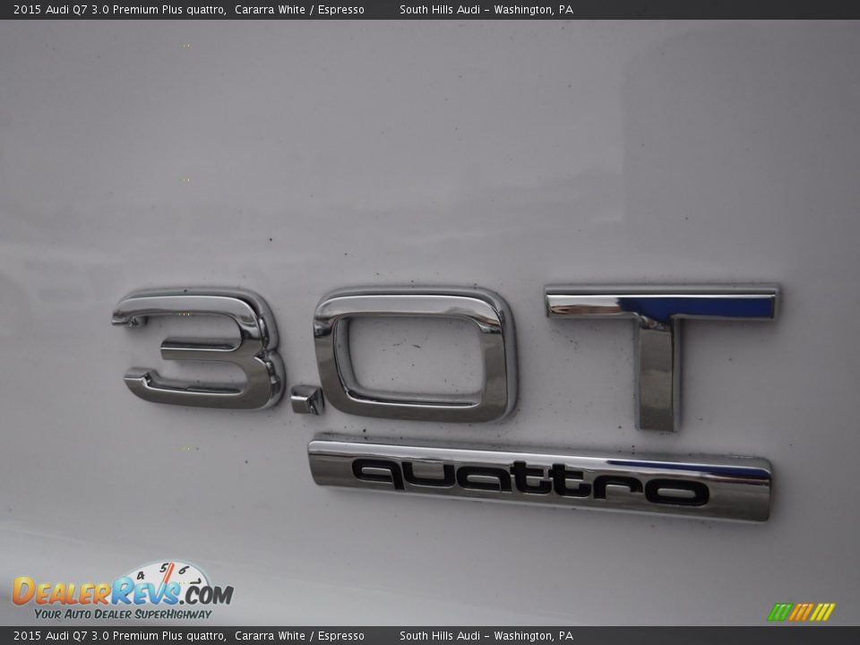 2015 Audi Q7 3.0 Premium Plus quattro Cararra White / Espresso Photo #13