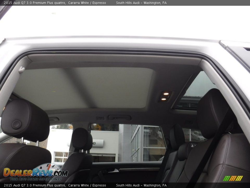 2015 Audi Q7 3.0 Premium Plus quattro Cararra White / Espresso Photo #17
