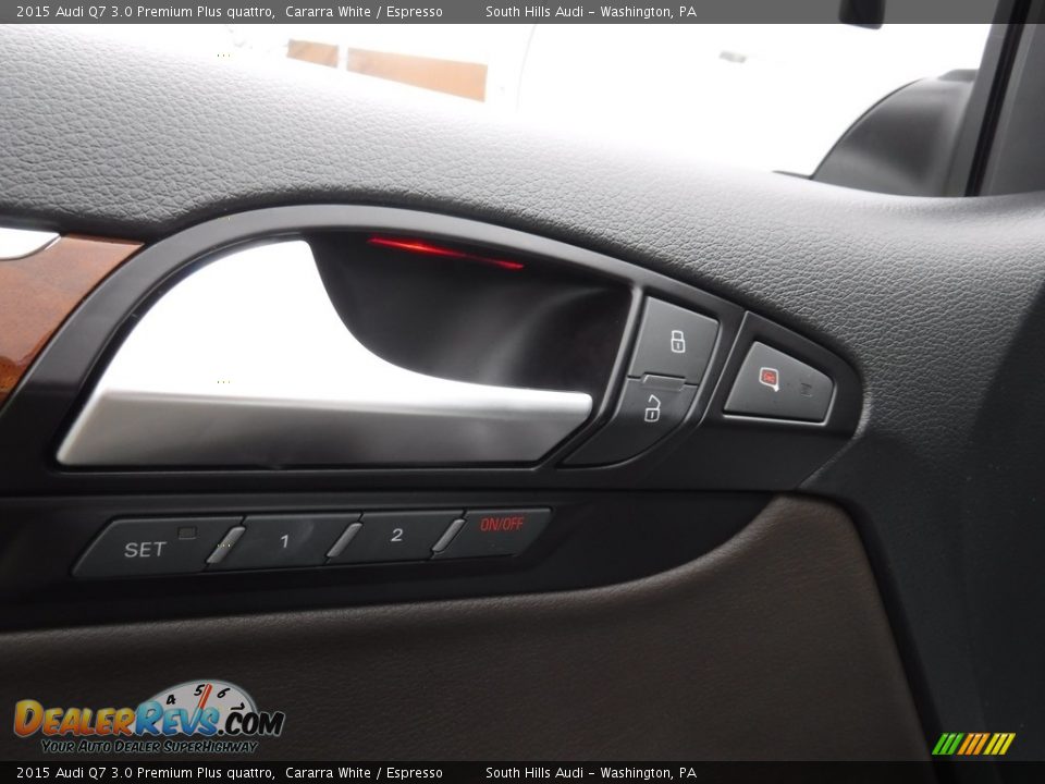 2015 Audi Q7 3.0 Premium Plus quattro Cararra White / Espresso Photo #19