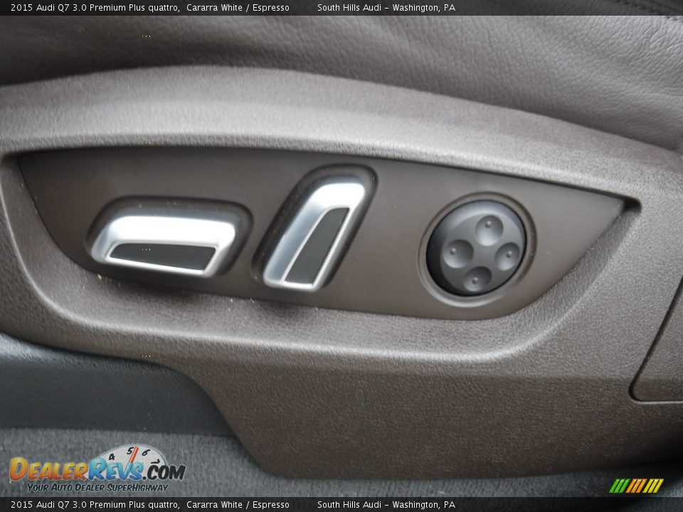 2015 Audi Q7 3.0 Premium Plus quattro Cararra White / Espresso Photo #24