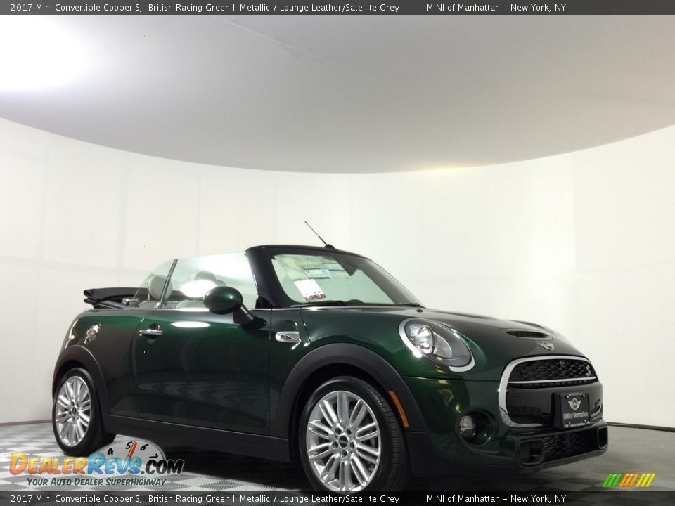 2017 Mini Convertible Cooper S British Racing Green II Metallic / Lounge Leather/Satellite Grey Photo #11