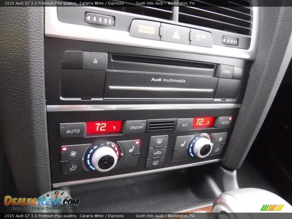 2015 Audi Q7 3.0 Premium Plus quattro Cararra White / Espresso Photo #27