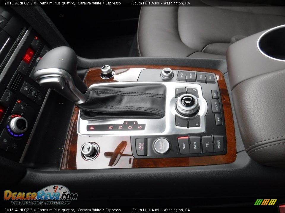 2015 Audi Q7 3.0 Premium Plus quattro Cararra White / Espresso Photo #28