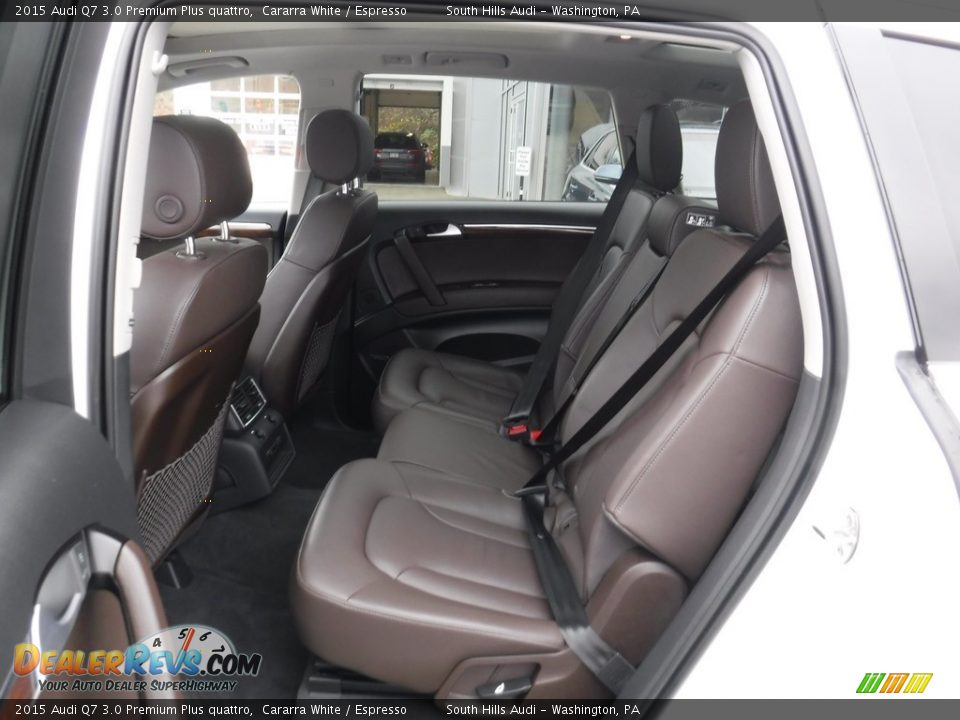 2015 Audi Q7 3.0 Premium Plus quattro Cararra White / Espresso Photo #35
