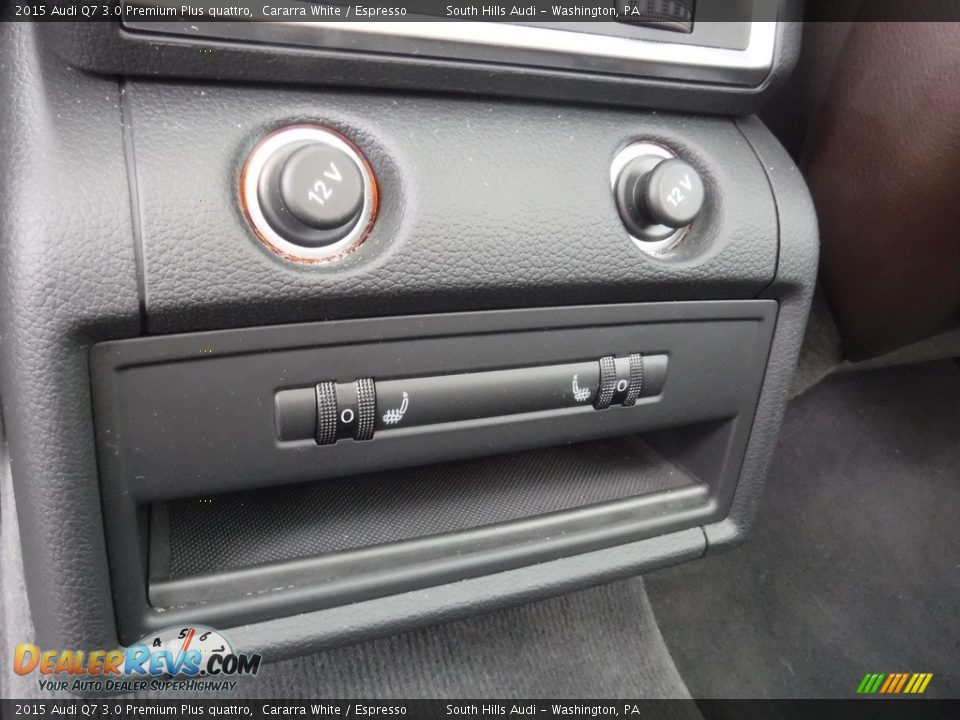 2015 Audi Q7 3.0 Premium Plus quattro Cararra White / Espresso Photo #36