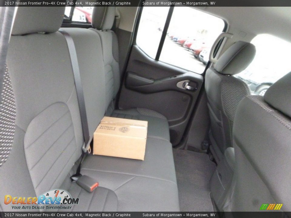 Rear Seat of 2017 Nissan Frontier Pro-4X Crew Cab 4x4 Photo #5