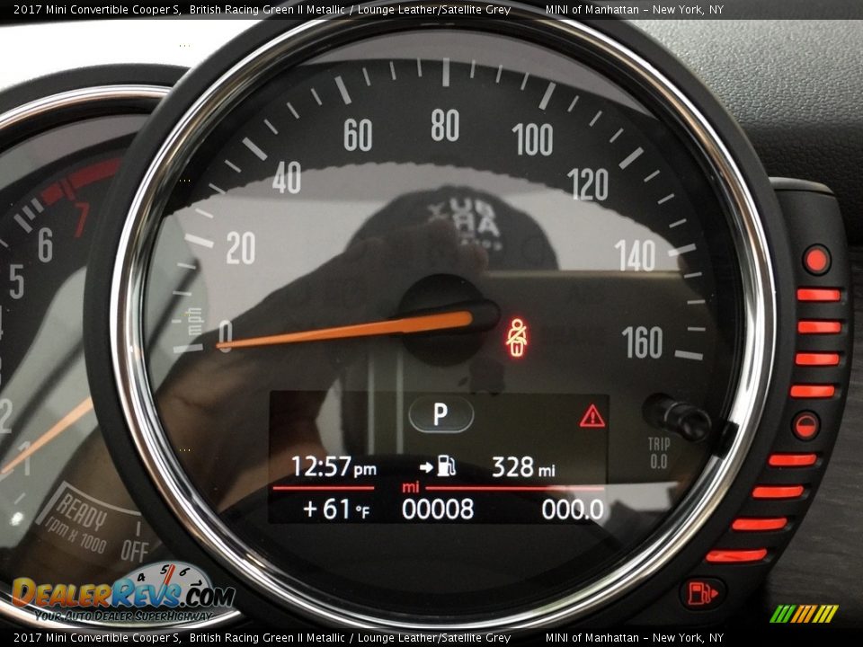 2017 Mini Convertible Cooper S British Racing Green II Metallic / Lounge Leather/Satellite Grey Photo #25