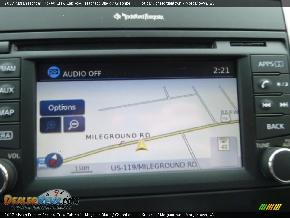 Navigation of 2017 Nissan Frontier Pro-4X Crew Cab 4x4 Photo #18