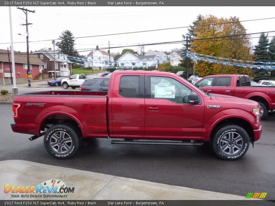 Ruby Red 2017 Ford F150 XLT SuperCab 4x4 Photo #4