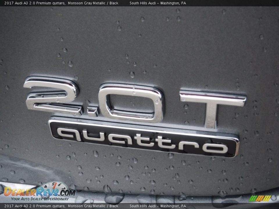 2017 Audi A3 2.0 Premium quttaro Monsoon Gray Metallic / Black Photo #17