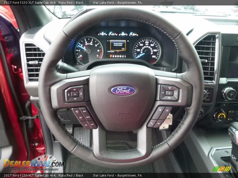 2017 Ford F150 XLT SuperCab 4x4 Steering Wheel Photo #15