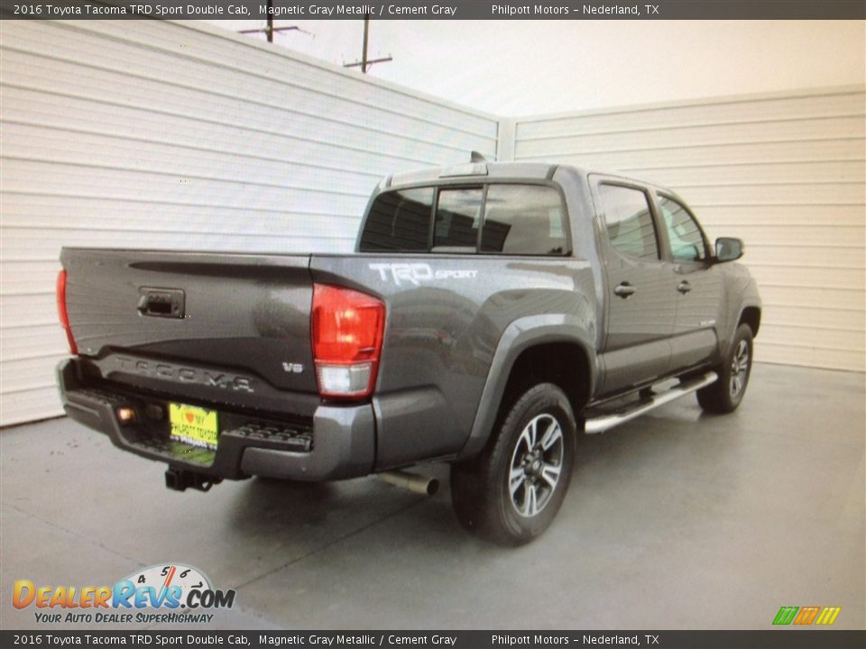 2016 Toyota Tacoma TRD Sport Double Cab Magnetic Gray Metallic / Cement Gray Photo #7