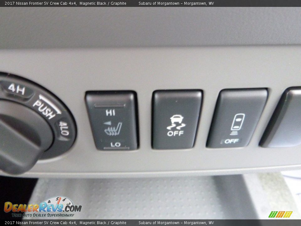 Controls of 2017 Nissan Frontier SV Crew Cab 4x4 Photo #17