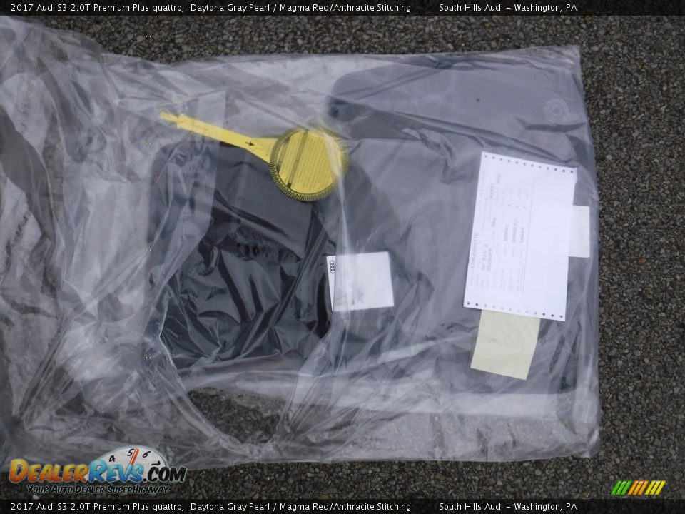 2017 Audi S3 2.0T Premium Plus quattro Daytona Gray Pearl / Magma Red/Anthracite Stitching Photo #32